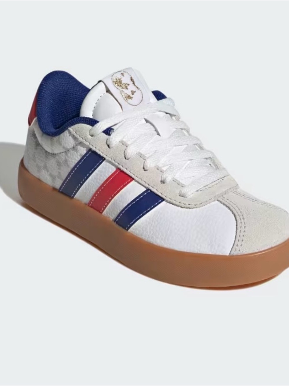 adidas Sambas White Sneakers with Navy & Red Stripe Accents